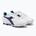 Детски футболни обувки Diadora Brasil 2 R LPU JR бяло/насиво 4