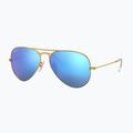 Слънчеви очила Ray-Ban Aviator Classic matt gold/blue polarized 4