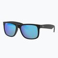 Слънчеви очила Ray-Ban Justin Classic matt black gum/blue mirror 4