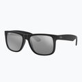 Слънчеви очила Ray-Ban Justin Classic matt black/silver grey mirror 4