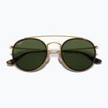 Слънчеви очила Ray-Ban Round Double Bridge arista gold/green g-15 3