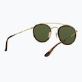 Слънчеви очила Ray-Ban Round Double Bridge arista gold/green g-15 6