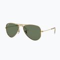 Детски слънчеви очила Ray-Ban Aviator arista gold/dark green 4