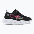 Детски обувки Champion Funfair Print G PS Low Cut new black/fluorescent pink/imperial light blue 2