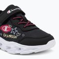 Детски обувки Champion Funfair Print G PS Low Cut new black/fluorescent pink/imperial light blue 7