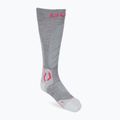 Дамски ски чорапи UYN Ski Touring silver/fuchsia