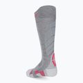 Дамски ски чорапи UYN Ski Touring silver/fuchsia 2