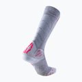 Дамски ски чорапи UYN Ski Touring silver/fuchsia 6
