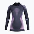 Дамски термо потник UYN Evolutyon UW Shirt Turtle Neck anthracite melange/raspberry/purple 6