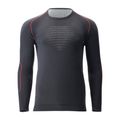 Мъжка термоактивна блуза UYN Evolutyon Comfort UW Shirt charcoal/white/red 4