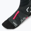 Мъжки скиорски чорапи UYN Ski One Merino anthracite/pink 3