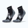 Мъжки чорапи UYN Trekking Approach Low Cut 2 pack black/grey