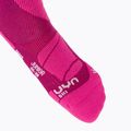 Детски скиорски чорапи UYN Junior Ski pink 3