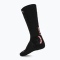 Дамски скиорски чорапи UYN Ski One Pure Snow black/pink 2