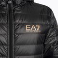 Мъжко яке EA7 Emporio Armani Train Core ID Down Light Hoodie black/gold logo 3