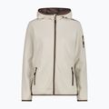 Дамски суитшърт за трекинг CMP 34H6376 Fix Hood cream/off white