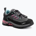 Детски обувки за трекинг CMP Rigel 2.0 Low Waterproof grey/acquarius/pink fluo