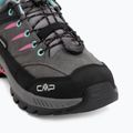 Детски обувки за трекинг CMP Rigel 2.0 Low Waterproof grey/acquarius/pink fluo 7