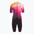 Дамски велосипеден гащеризон Castelli Free Sanremo 3 SS W dark night shade/vivid orange-bright rose