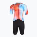 Мъжки велосипеден гащеризон Castelli Free Sanremo 3 paprika/winter sky/black