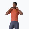 Мъжка тениска за колоездене Castelli Drittone Logo paprika/mango mojito