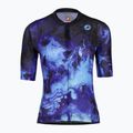 Дамска тениска за колоездене Castelli Cosmic Vortex multicolor violet blue
