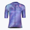 Дамска тениска за колоездене Castelli Cosmic Vortex multicolor ultraviolet rose