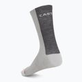 Мъжки чорапи Castelli Castelli Logo 18 Merino Sock silver gray/dark gray 2