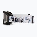 Детски скиорски очила Bliz Liner Jr matte black/brown/silver mirror 4