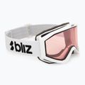 Детски скиорски очила Bliz Liner Jr matte white/pink