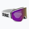 Скиорски очила Bliz Flow matte white/smoke/pink