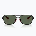 Слънчеви очила Ray-Ban Rb8336M Scuderia matt black/dark green 6