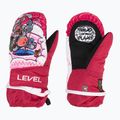 Детски скиорски ръкавици Level Animal pk bordeaux