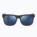 Детски слънчеви очила Ray-Ban Justin matt rubber black/blue mirror 2