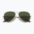 Слънчеви очила Ray-Ban Aviator Metal II gold arista/green g-15 3