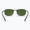 Слънчеви очила Ray-Ban Rb3671 Polarized+ Lenses black silver/dark green polarized+ 5