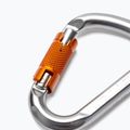 Катерачна технология Hms Snappy Cf Twist Lock L4600006 сребристо-оранжев карабинер 2C46000ZPE 3