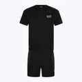 Комплект тениска и къси панталони EA7 Emporio Armani Ventus7 Travel black