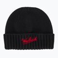 Мъжка зимна шапка Woolrich Merino Wool Logo Beanie black