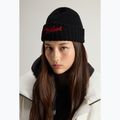 Мъжка зимна шапка Woolrich Merino Wool Logo Beanie black 5