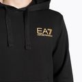 Мъжки суитшърт EA7 Emporio Armani Train Logo Series Hoodie Extended Logo Coft black/gold logo 3