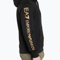 Мъжки суитшърт EA7 Emporio Armani Train Logo Series Hoodie Extended Logo Coft black/gold logo 4