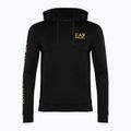 Мъжки суитшърт EA7 Emporio Armani Train Logo Series Hoodie Extended Logo Coft black/gold logo 5