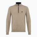 Мъжки пуловер Aeronautica Militare 1/2 Zip sand melange