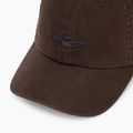 Мъжка шапка с козирка Aeronautica Militare HA1245UCT04293 chestnut brown 3