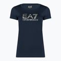 Дамска тениска EA7 Emporio Armani Train Shiny navy blue/logo light gold 