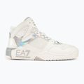 Обувки EA7 Emporio Armani Basket Mid white/iridescent 2