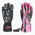Детски скиорски ръкавици Level Lucky hot pink