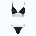 Дамски бански костюм от две части EA7 Emporio Armani Water Sports BW Maxi Logo bianco/nero 2