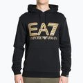 Мъжки суитшърт EA7 Emporio Armani Train Logo Series Oversize Logo Hoodie Coft black